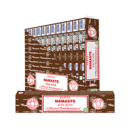 Encens Bâtons NAMASTE Satya - (Boîte de 12 paquets de 15g)