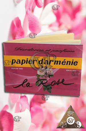 PAPIER D'ARMENIE "LA ROSE"