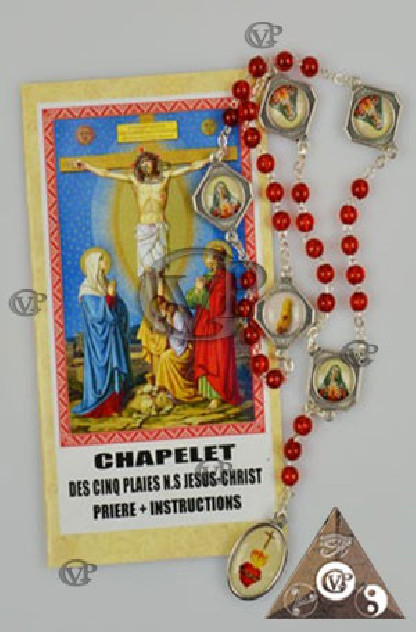 CHAPELET DES 5 PLAIES DU CHRIST
