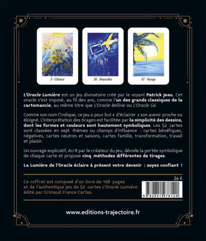 COFFRET L’ORACLE LUMIÈRE Le livre + Le jeu original (29,90 € TT)