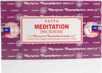 Encens Bâtons MEDITATION  Satya - (Boîte de 12 paquets de 15g)