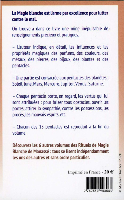 RITUEL DE MAGIE BLANCHE - TOME 2 "talismans et pentacles bénéfiques"  (20.00€ TTC)