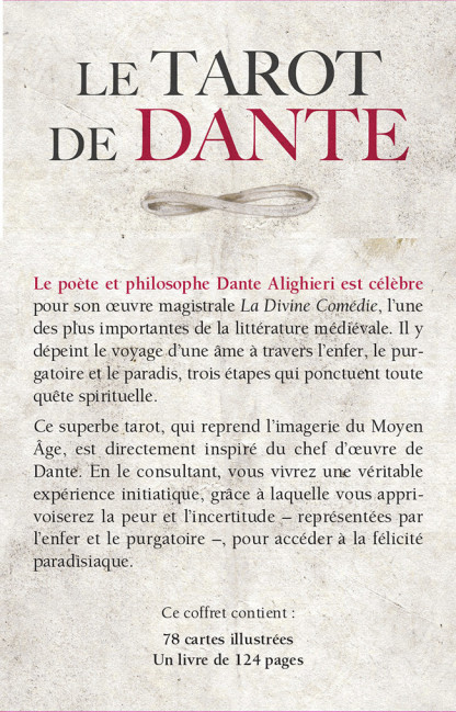Le Tarot de Dante  - Coffret (24.90€ TTC)
