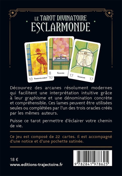 Le Tarot divinatoire Esclarmonde - (18€ TTC)