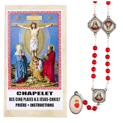 CHAPELET DES 5 PLAIES DU CHRIST + IMAGE PRIERE ET INSTRUCTIONS