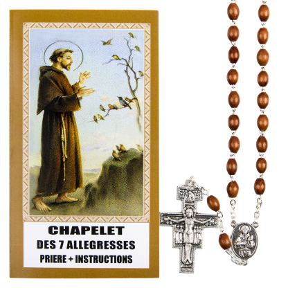 Chapelet des 7 allégresses de saint François + image, prière et instructions