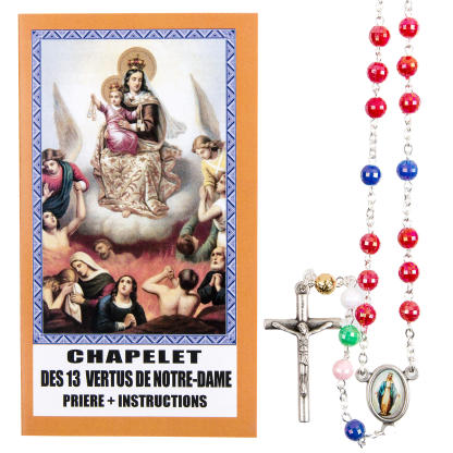 Chapelet des 13 vertus de Notre-Dame + image, prière et instructions